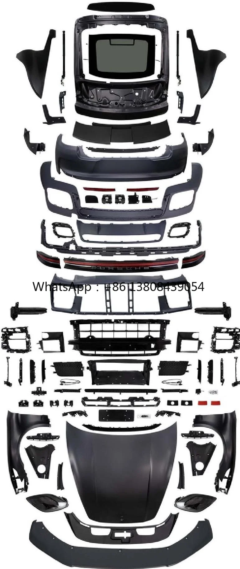 Exterior and Accessories for Porsche Panamera 970 Upgrade for 976 New Condition Including Bumper Grille and so on