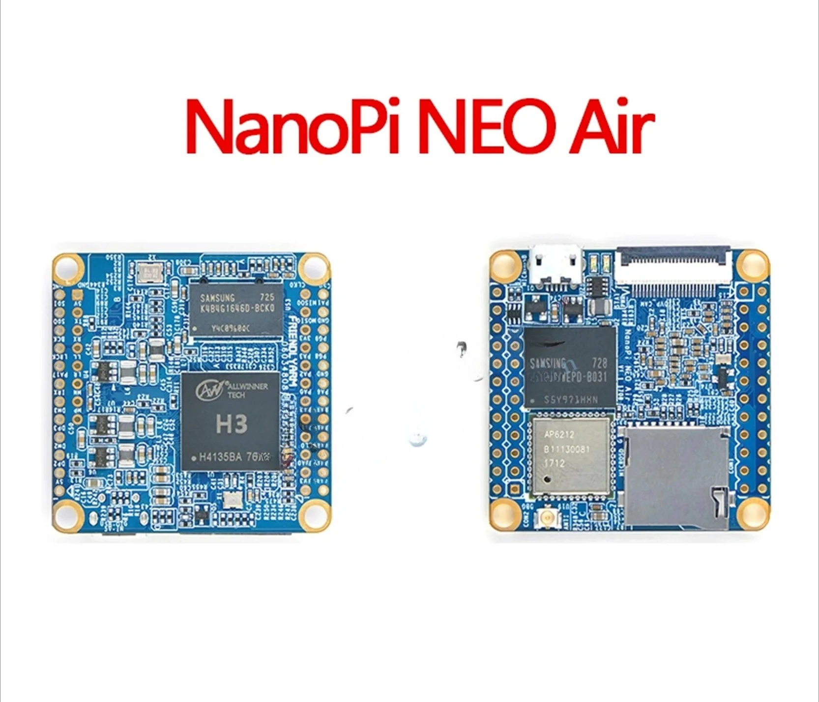 NanoPi NEO Air 512MB RAM WIFI & Bluetooth H3 Quad-core Cortex-A7 IoT Development Board