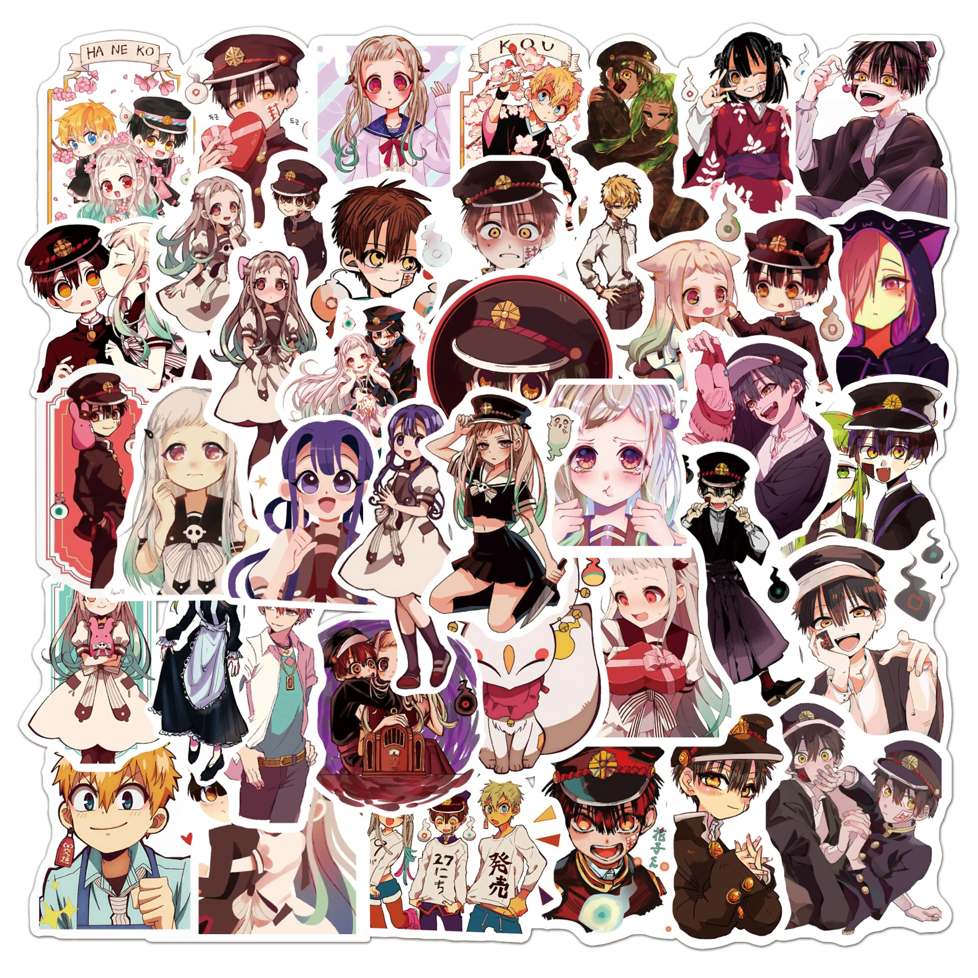 10/50PCS Toilet-bound Hanako-kun Series Anime Graffiti Stickers Suitable For Laptop Phone Guitar Helmet PVC Waterproof Sticker