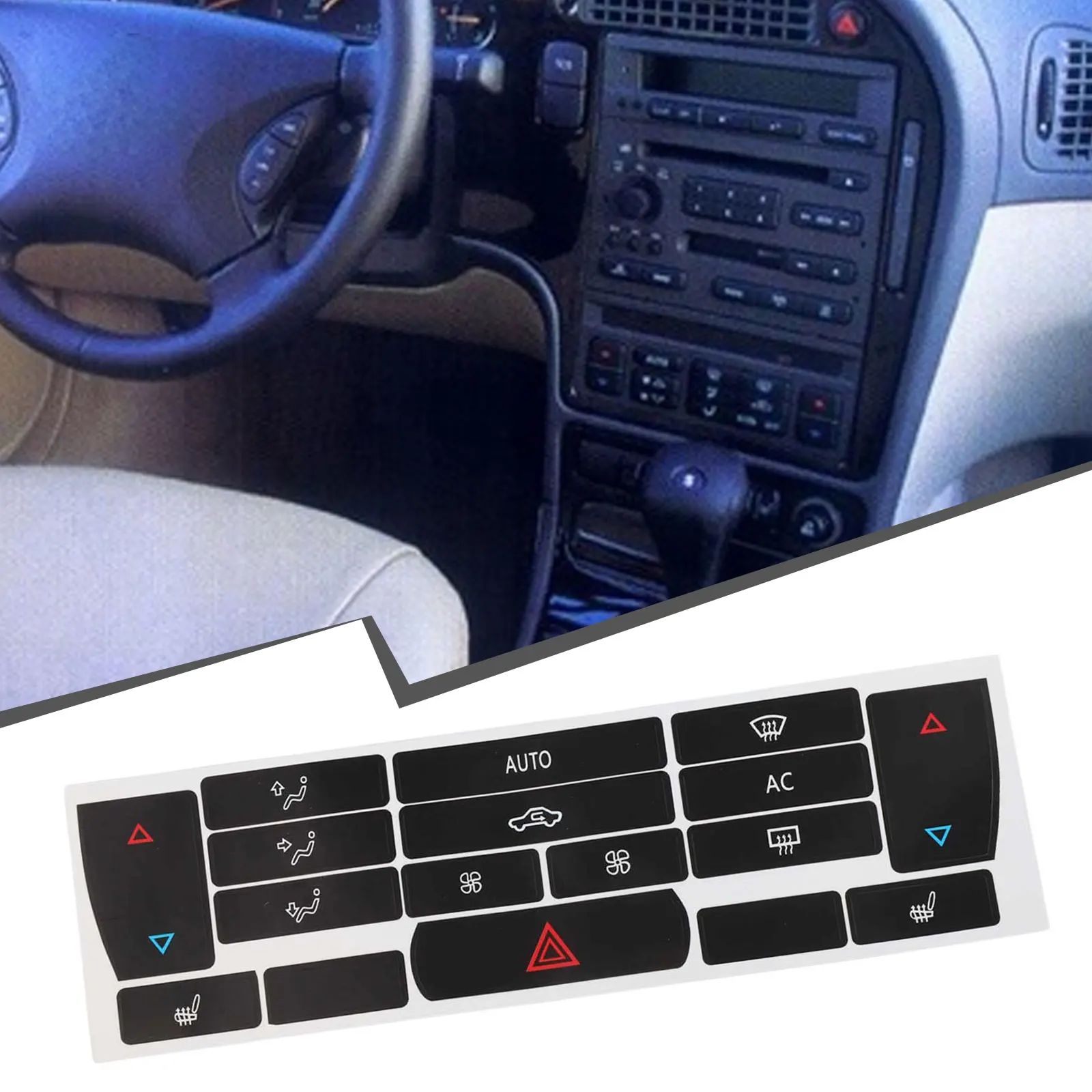 Car Air Conditioning Climate Control Button Maintenance Board A/C Control Button Repair Sticker For SAAB 9-3 03-07 Car Accessori