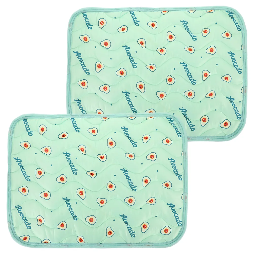2Pcs Washable Dog Pee Pad Reusable Pet Pee Mat High Absorbency Leakproof Cloth Material for Home Travel Cage Hotel Training