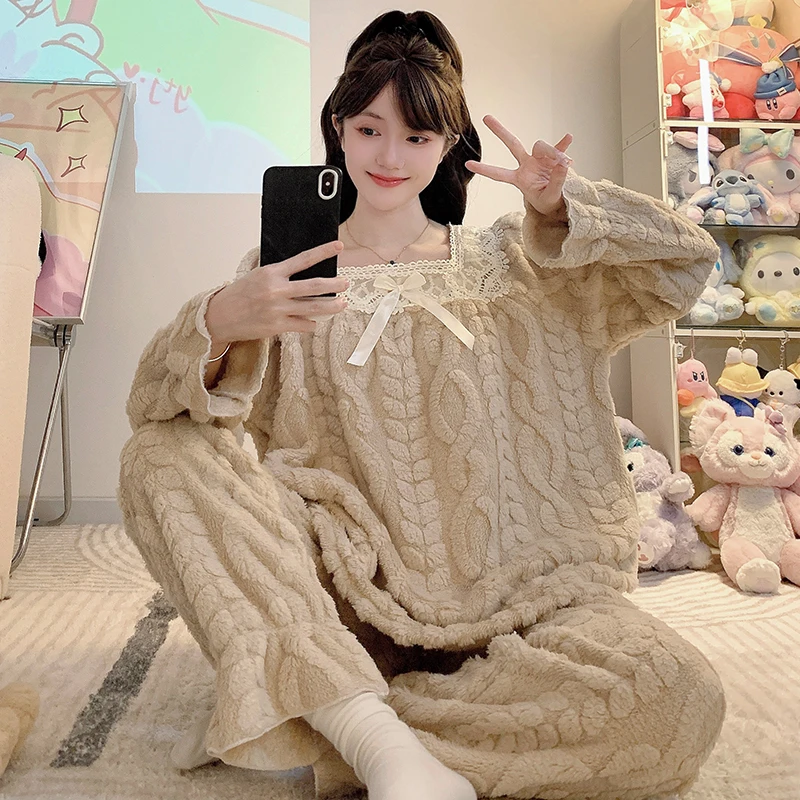 

Pajama Sets Embroidered Women Chiffon Yellow Funny Quick Dry Elastic Band Off Shoulder Sleeveless Full Length Autumn Mother 2026