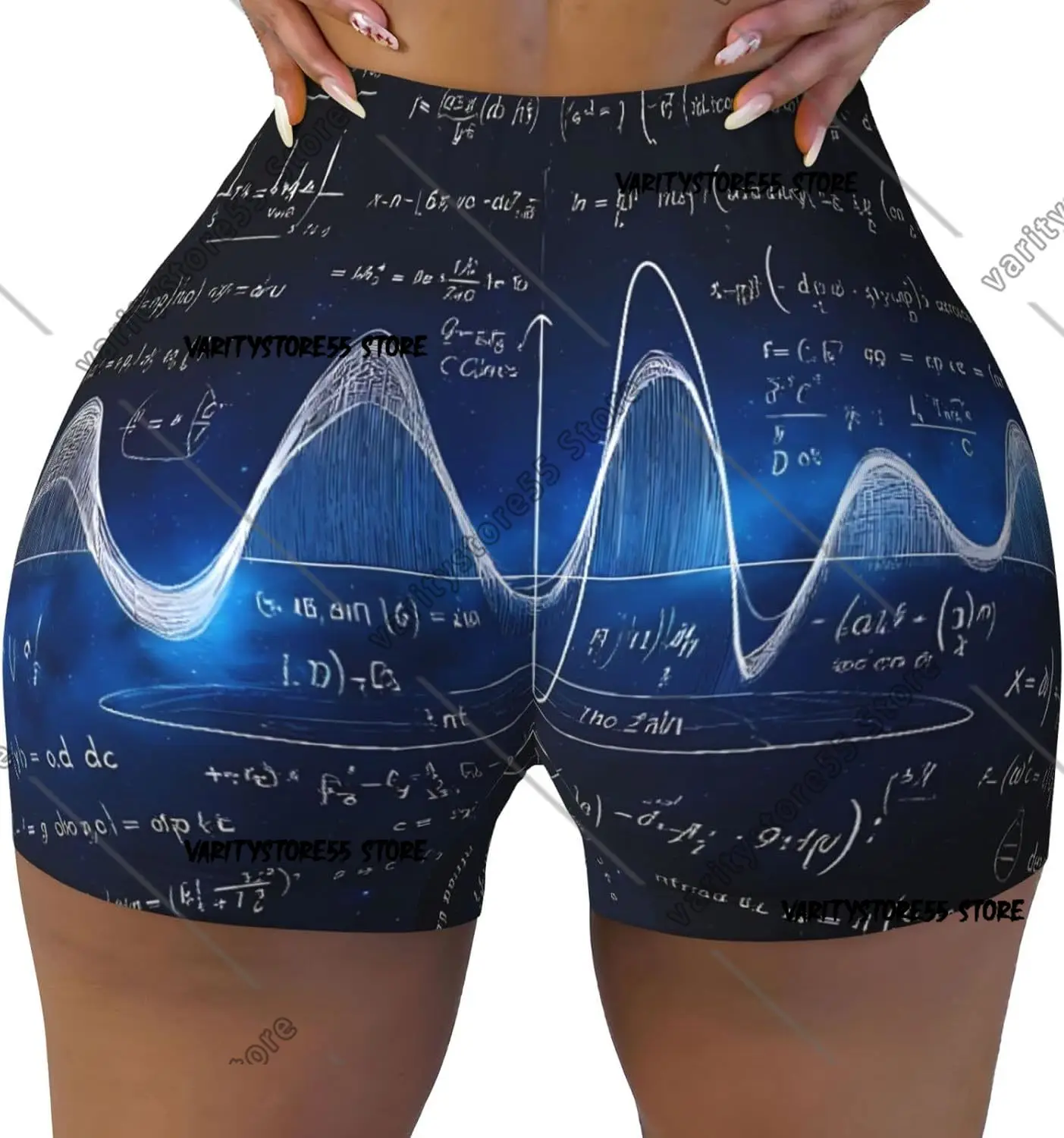 

Шорты для тренировок Mathematica Science для женщин, байкерские шорты для йоги, леггинсы с подтяжкой ягодиц