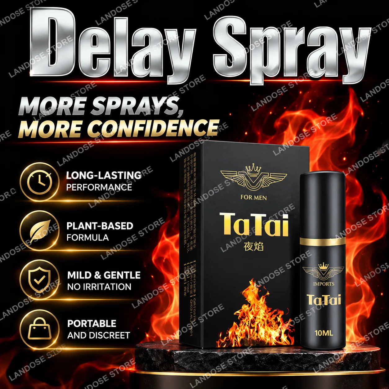 Herbal Delay Time Spray For Men Last Longer Sex Strength Penis Erection Enhancement Enlargement Oil view 3