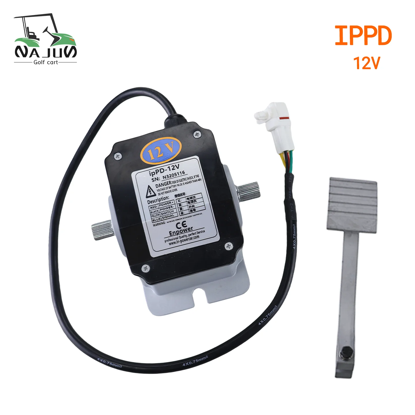 Golf Cart Parts IPPD-12V Accelerator Pedal Controller ipPD 12V for Golf Cart Patrol Vehicle Buggy Car Clubcar E-Z-GO Marshell