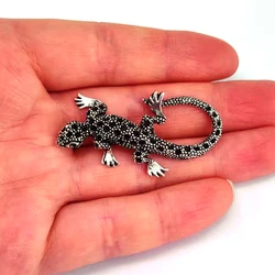 5pcs Charms Gecko Antique Silver Color Lizard Charm Pendant for DIY women man Accessories Wholesale Jewelry