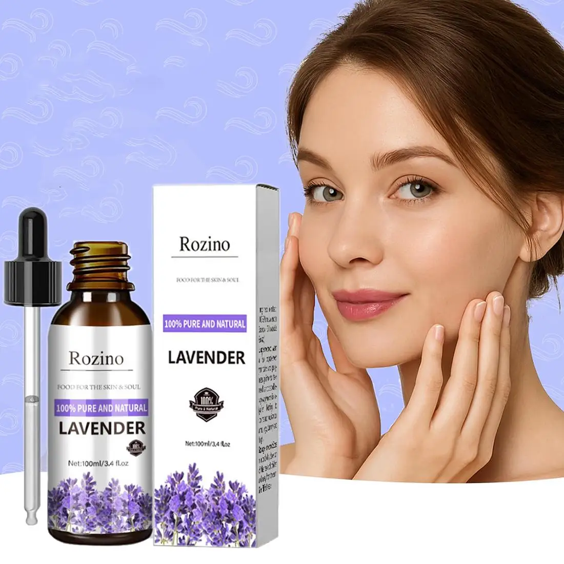 

Lavender Oil, Pure Natural Soothing Moisturizing Body Oil For Skin Care, Massage Lavender Essential Oil For Aromatherapy Diffuse