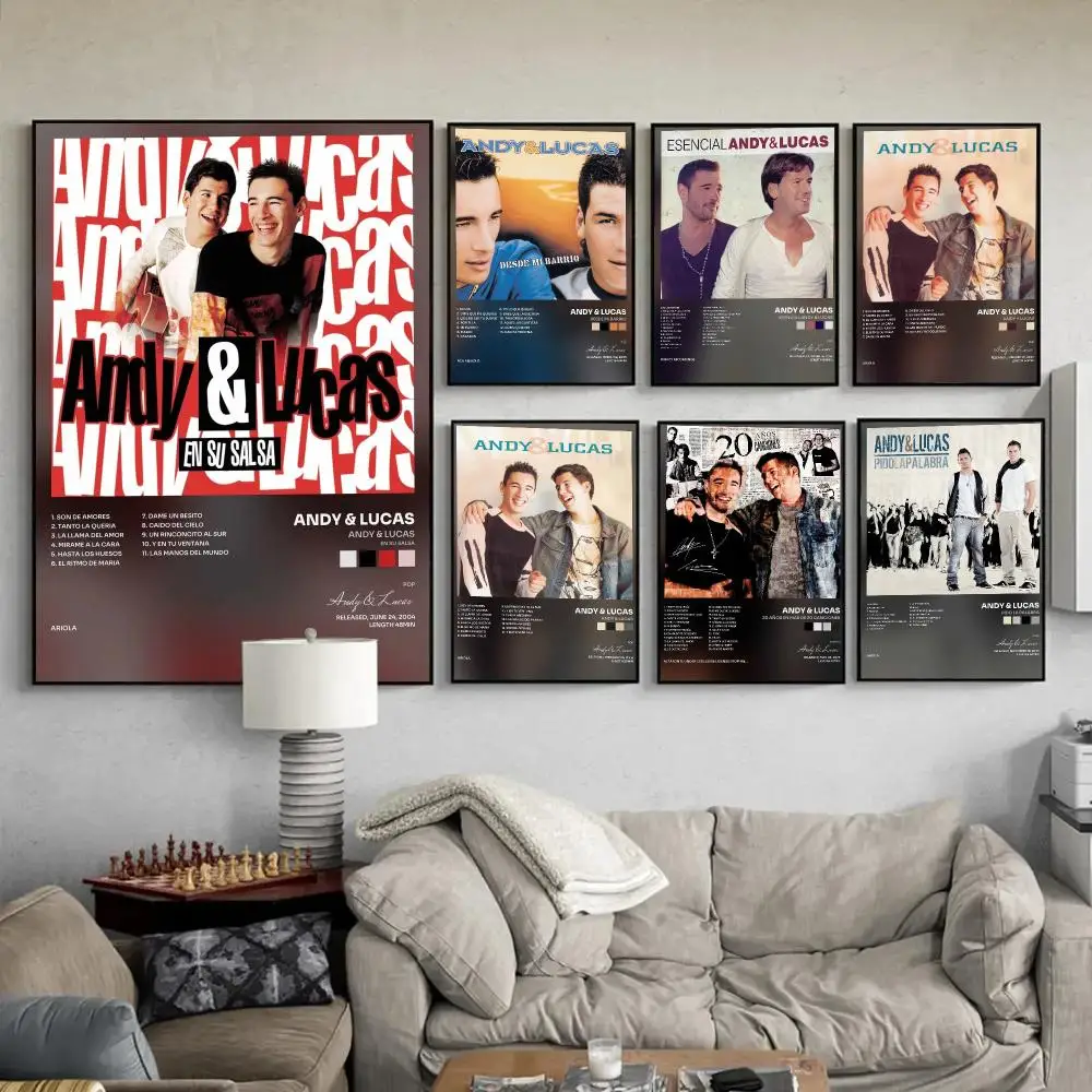Band A-Andy & Lucas Poster Wall Art Poster Print Decorative Picture for Living Room Bedroom Home Decor