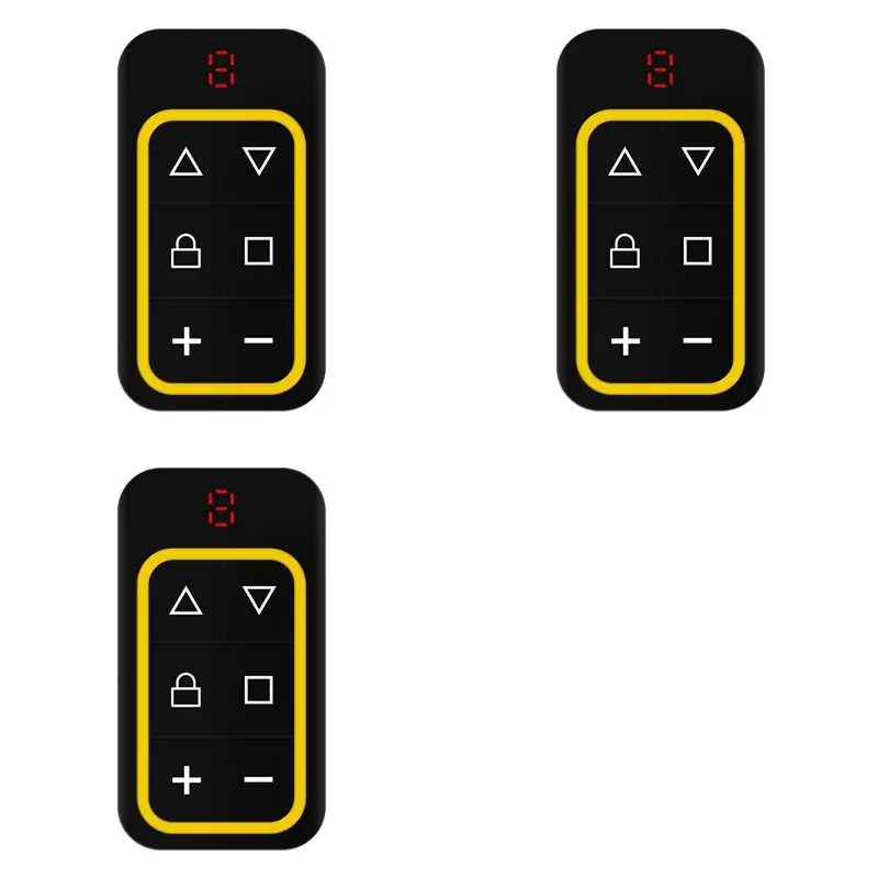 

-[A51I Digital]3X 8CH Multi Frequency Garage Door Remote Control 270-868MHZ RF Copy Remote Automatically Identify Frequency Yell