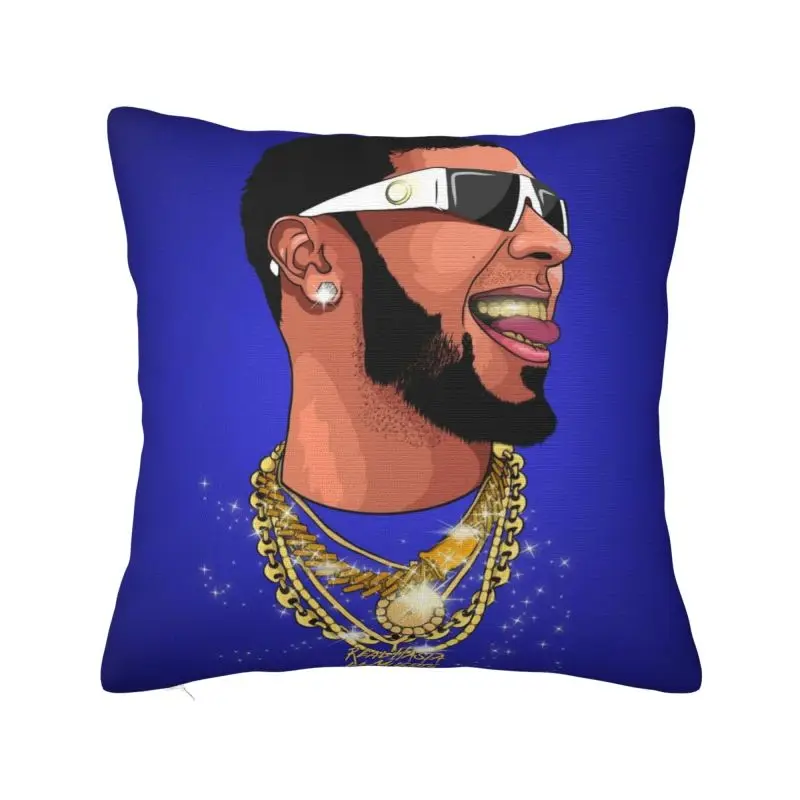 Custom Luxury A-Anuels Rapper AA Throw Pillow Cover Home Decorative Square Cushion Cover Pillowcover for Sofa