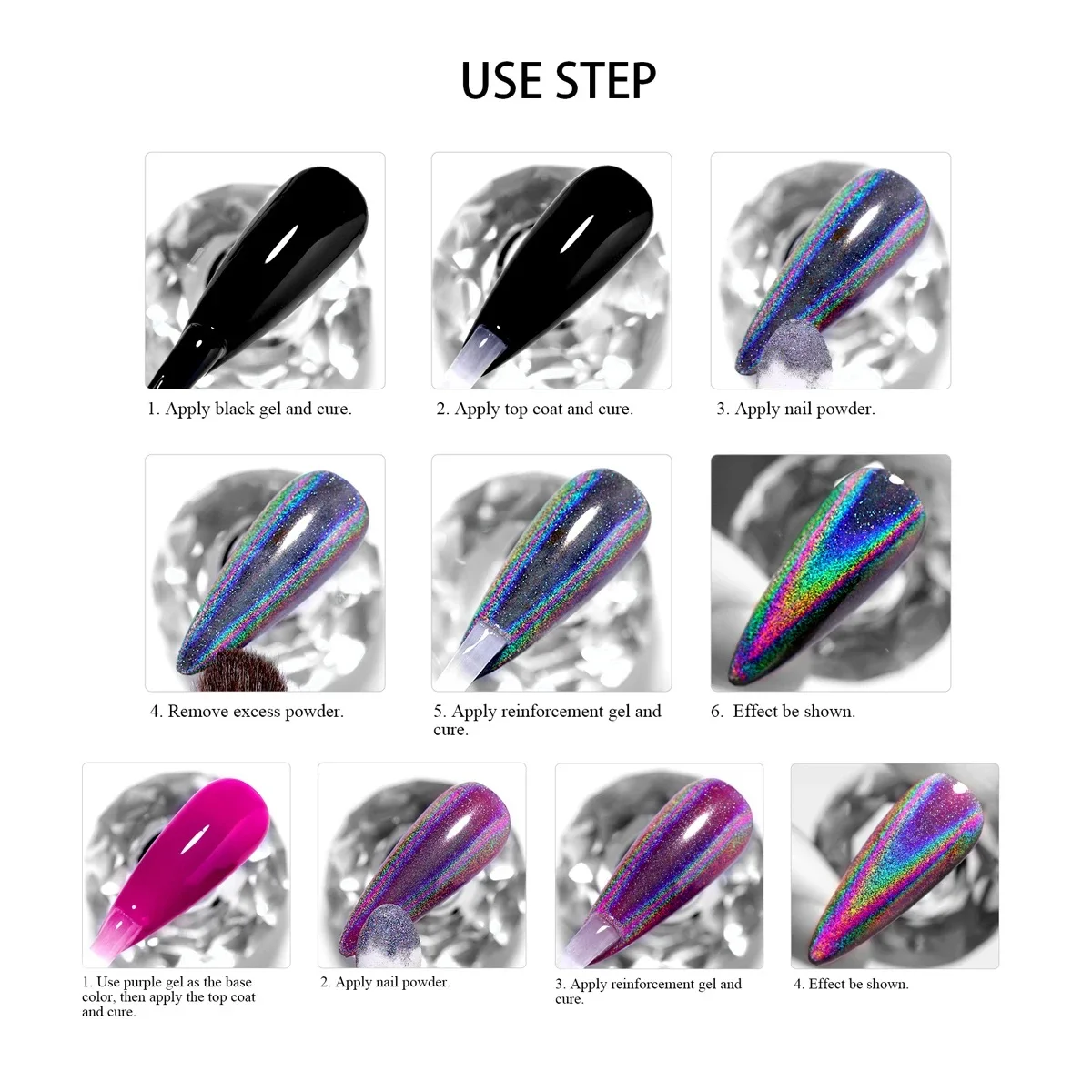 3Ml/8Ml Hoge Dichtheid Sparkle Laser Magische Spiegel Zilver Fijne Metallic Gel Nail Art Schilderij Voering Haak Manicure Uv Poederlak