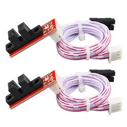 2Pcs 3D Printer Optical Endstop Light Control Limit Optical Switch With 3 Pin Cable for RAMPS 1.4