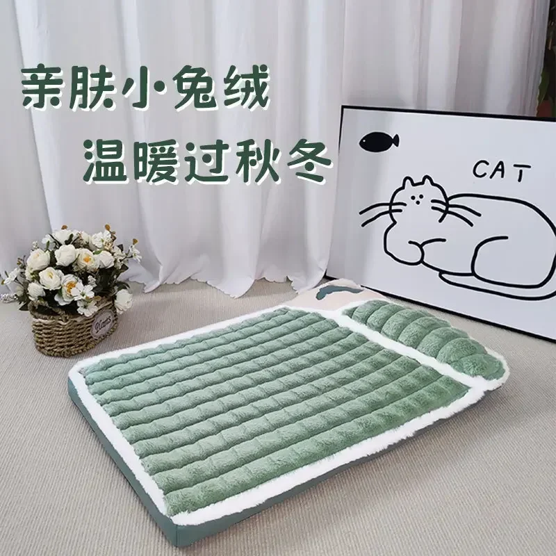 Pet Bed,Thickened Bed Mat For Dog Cat, Winter Super Warm Bed Mat for Small Medium Large Dog,Removable Washable Pet Bed For puppy