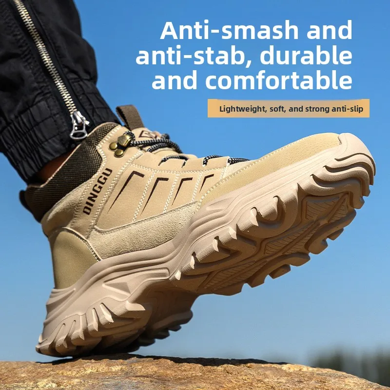 أحذية أمان رجالية أحذية عمل رجالية خفيفة الوزن مانعة للانزلاق مع حماية أحذية بمقدمة فولاذية مضادة للثقب 38-45 #3
