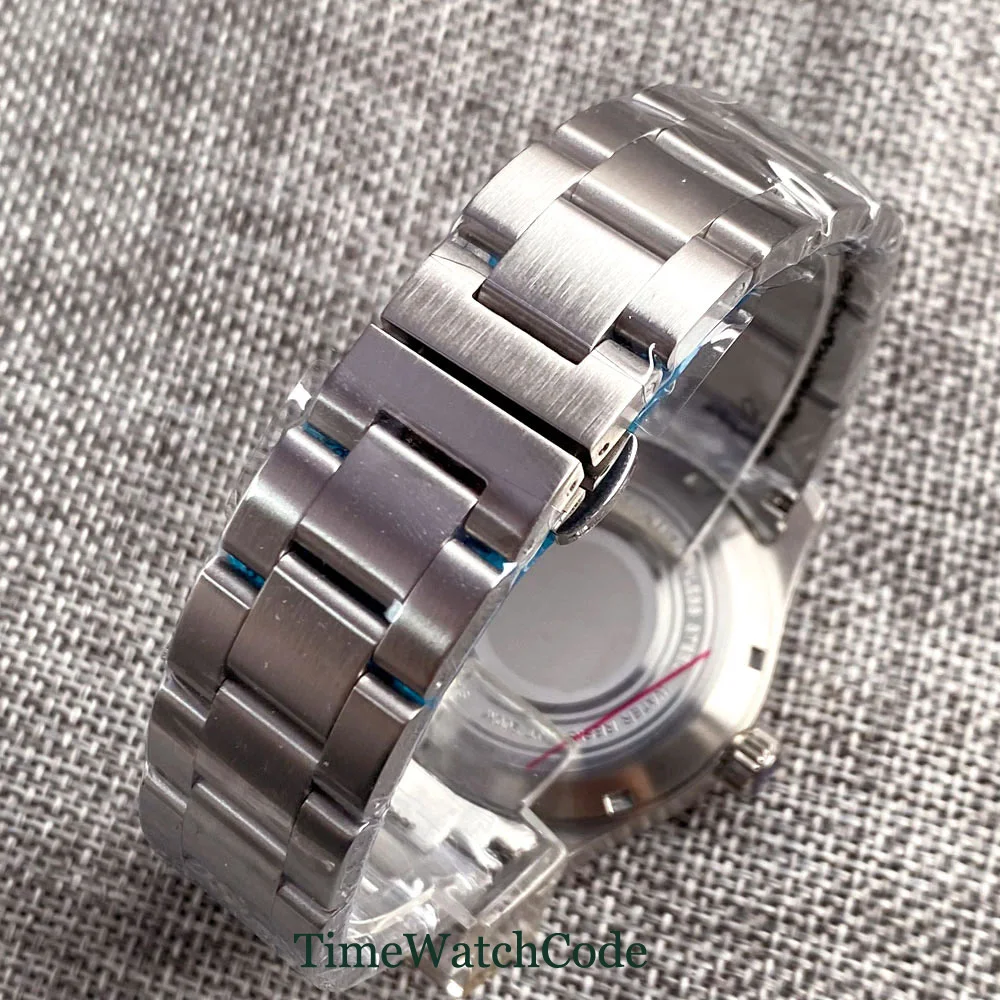 Tandorio Diving NH35A Automatic Watch for Men Movement Mother of Pearl 20BAR 200m Waterproof Sapphire Crystal 316L Bracelet 36mm