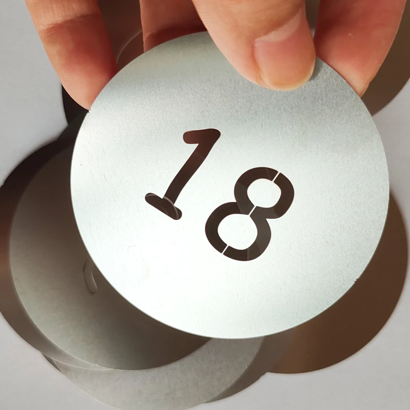 

Birthday party bar mitzvah age commemoration day number gobos 60mm stainless steel insert Arabic numerals Projection metal sheet