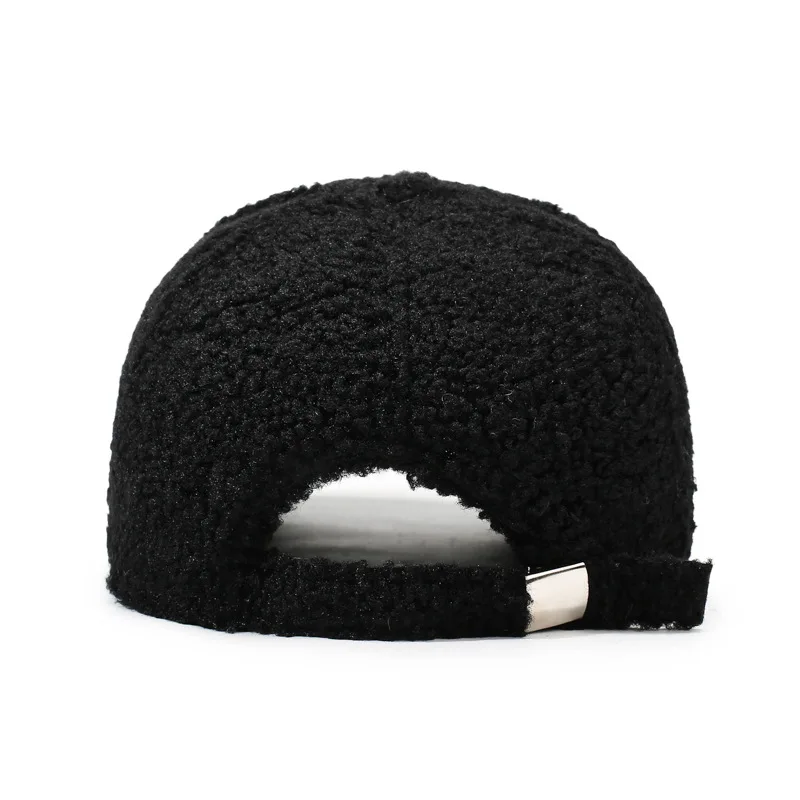 Autumn and winter Korean version of solid color thermal cap versatile casual fashion baseball cap thickened new sports cap