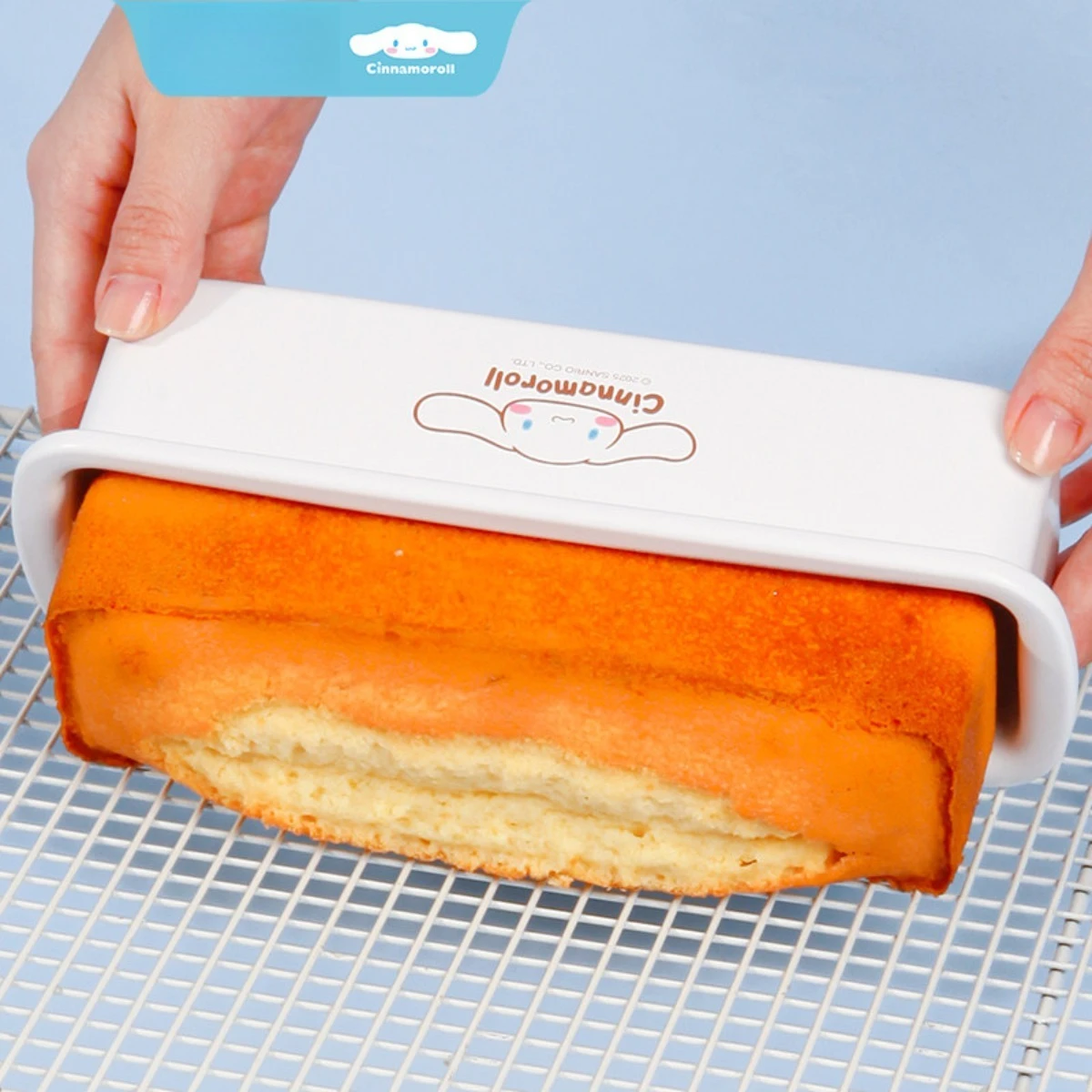 Cartoon Kawaii Lovely Sanrio Cinnamoroll 22cm No Lid Non Stick Loaf Pan Pound Cake Toast Mold Home Baking Tool Cute 2026 New