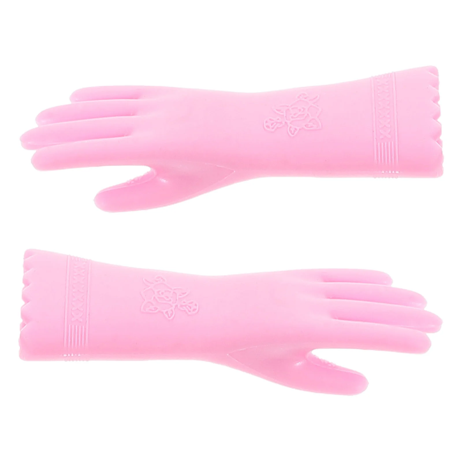 Mini Toys Fall Decor for Kitchen House Gloves Miniature Model Supply Props Pink