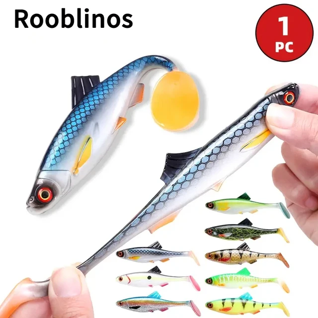1 szt. Przynęta wędkarska Duży rozmiar Miękkie przynęty 20 cm / 7,87 cala / 59,5 g Swimbait Sztuczny sprzęt wędkarski