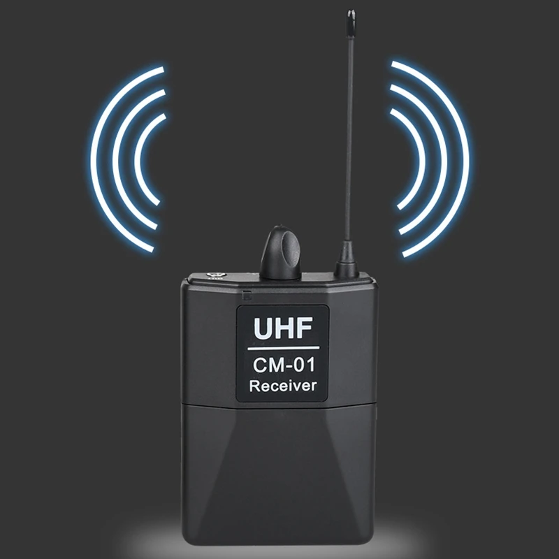 

QWE-Lavalier Microphone, UHF Wireless Lavalier Microphone With Transmitter Receiver And Lapel Mic For Live Performances