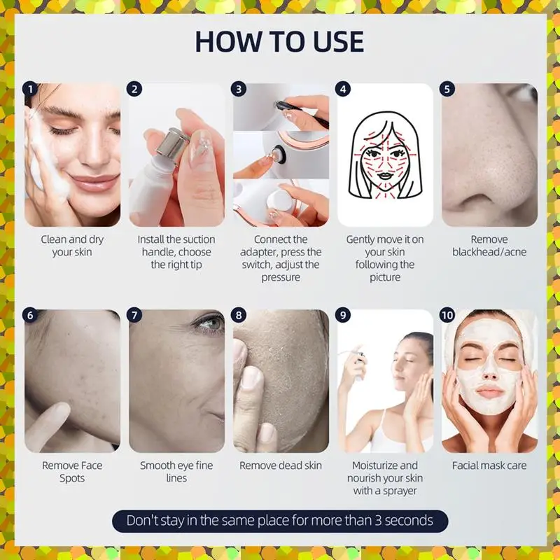 

AGLH Microdermabrasion Machine Home Use Facial Peeling Beauty Machine Exfoliation Face Deep Cleaning Skin Care