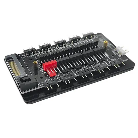 4Pin PWM & 5V 3Pin ARGB PC RGB Fan Cooler Multi Way Splitter 10/16 Hub ARGB and PWM HUB Cooler Master for Desktop Computer PC