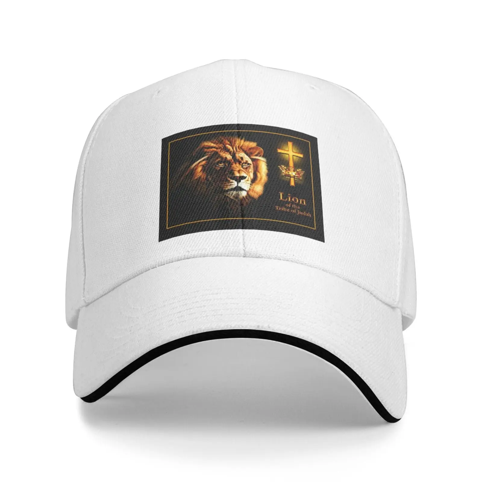 

Tribe of Judah Lion Snapback Cap Unisex-Adult Trucker Hat Adjustable Baseball Cap Classic Twill Plain Hat for Man Woman