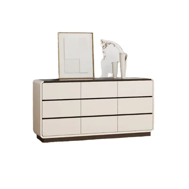 Italian Internet celebrity side cabinet nine chest cabinet light luxury cream style locker drawer multi-function cabinet living