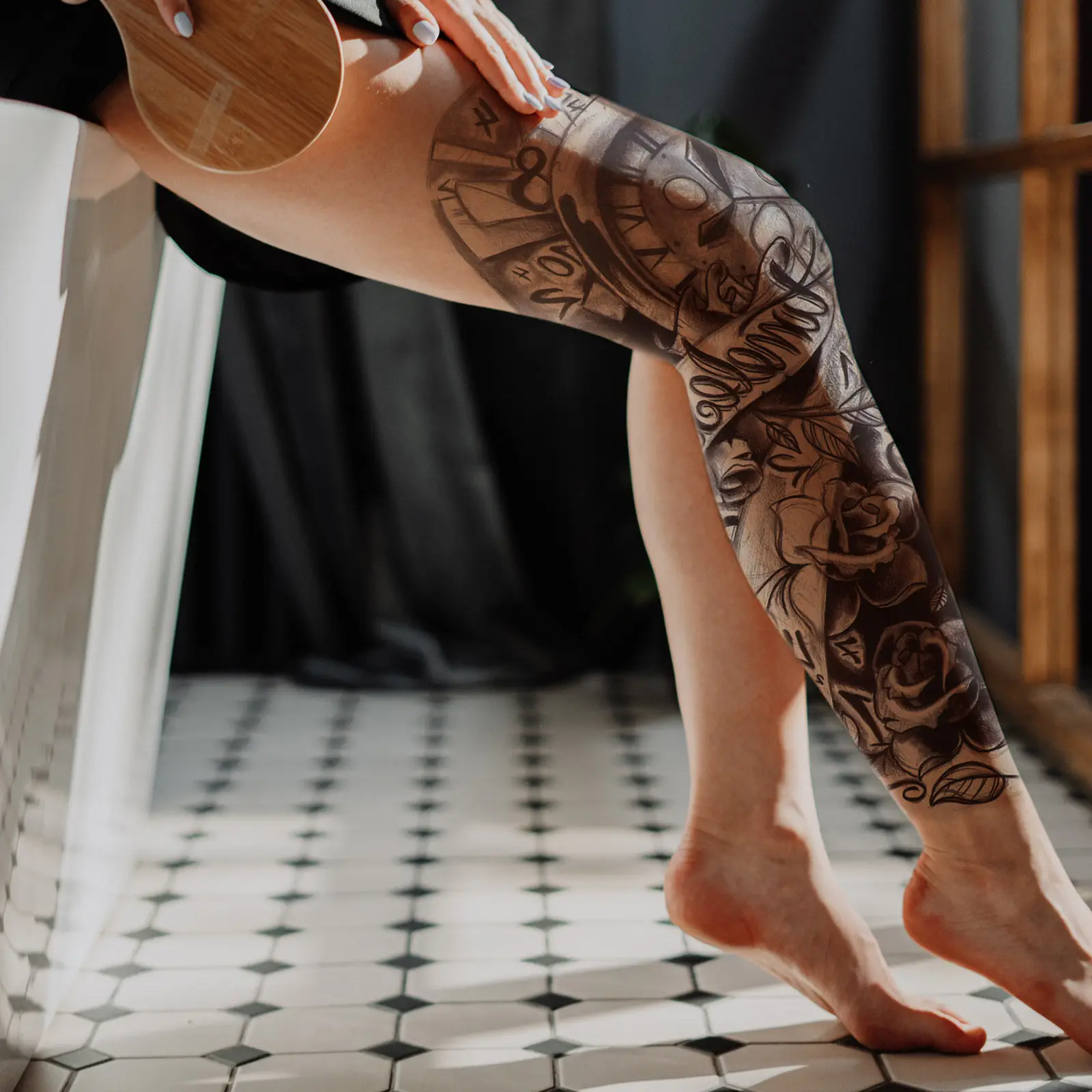 

7pcs Waterproof Temporary Tattoos Stickers Arm Decals Beach Pool Party Dating Easy Remove Fun Ages Adults Body Art