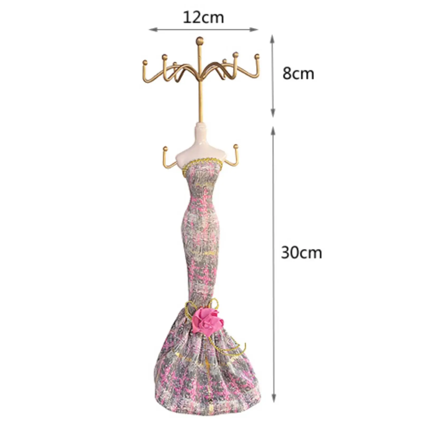 Princess Dress Mannequin Jewelry Display Stand for Dressing Room Women Home