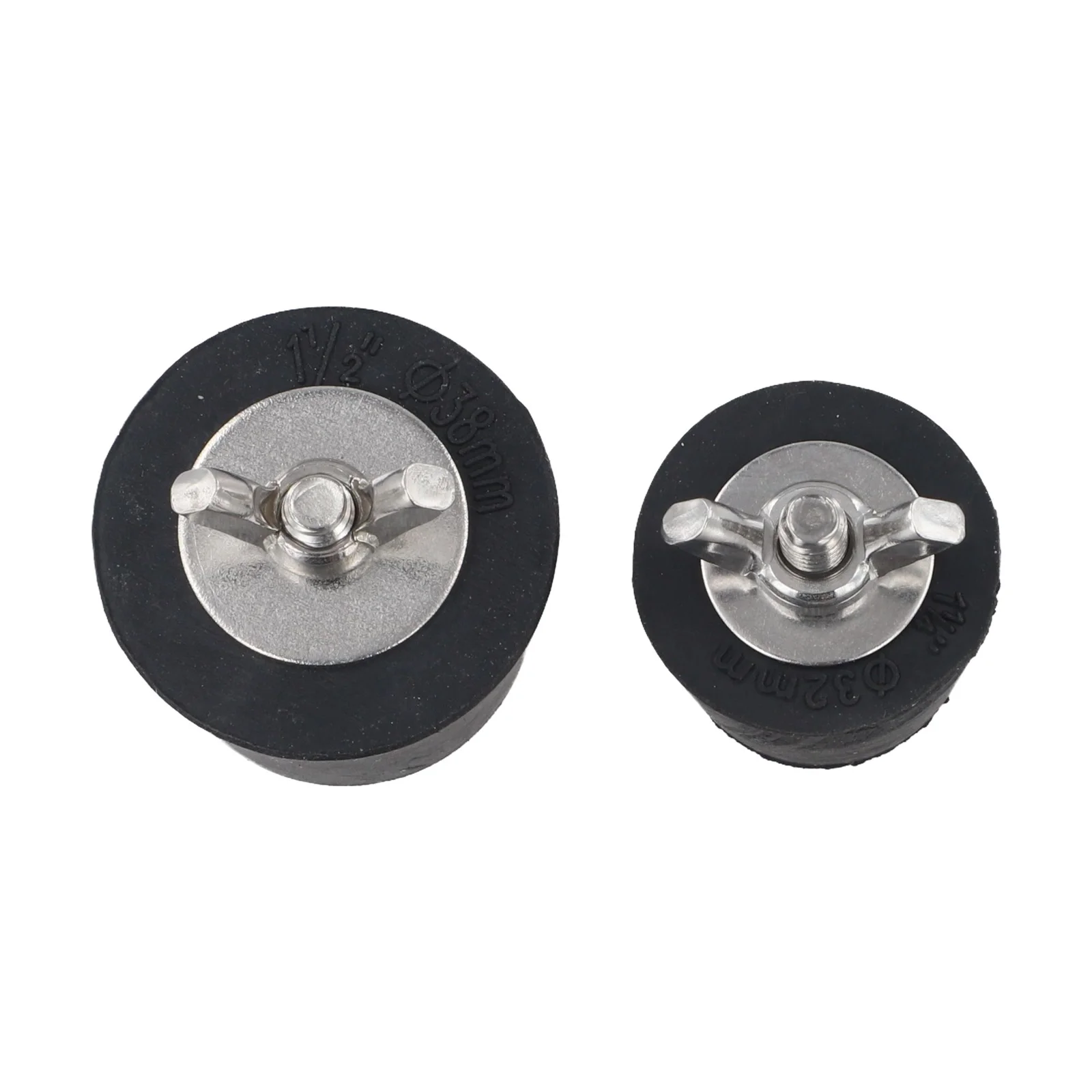 Winter pool drain stoppers 32mm 38mm pack of 2 stainless steel rubber for and effective pool inlet sealing Winter