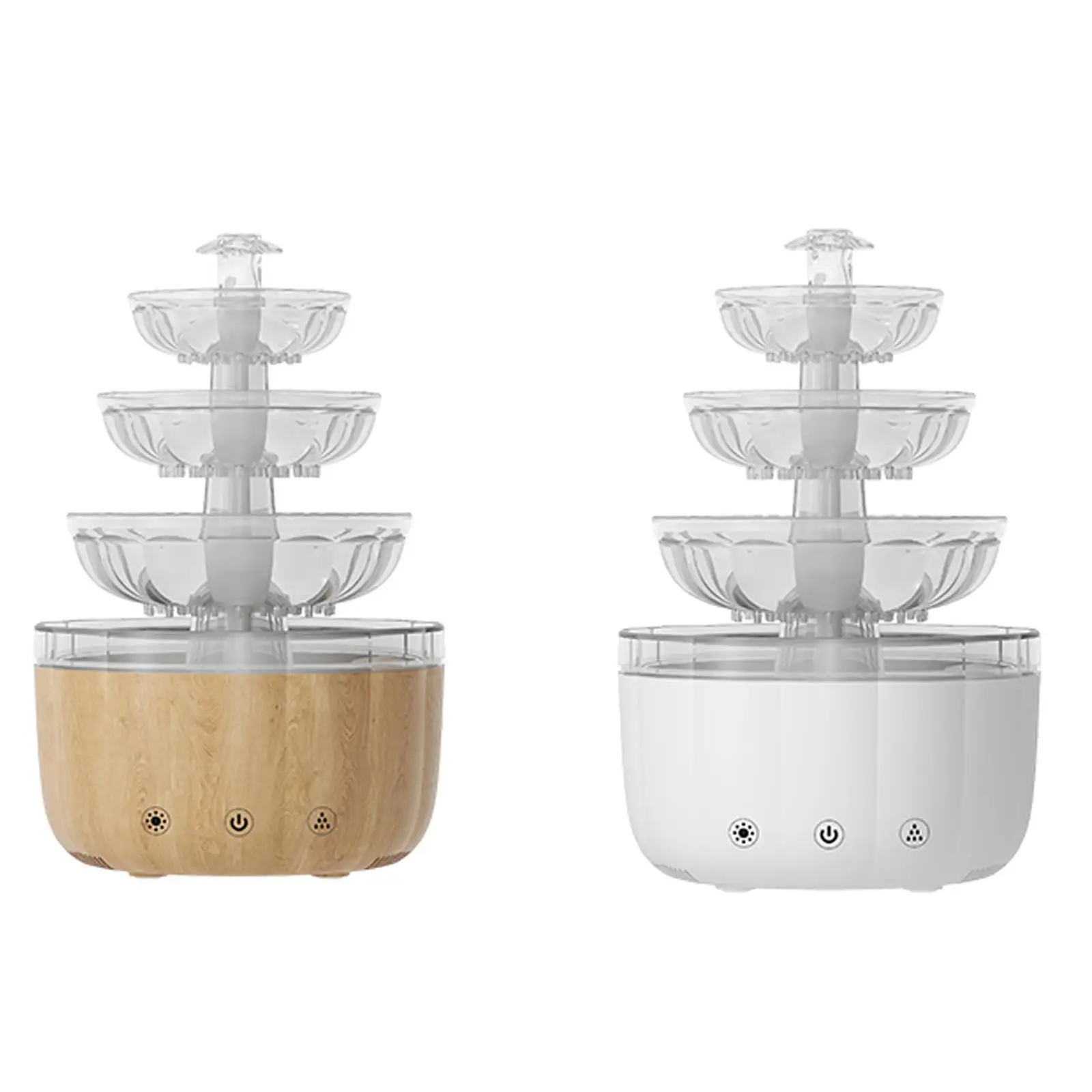 Umidificador de gotejamento de água 500ml silencioso 2 em 1 função luz noturna ambiente para presente ideal escritório sala de estar quarto mesa de cabeceira