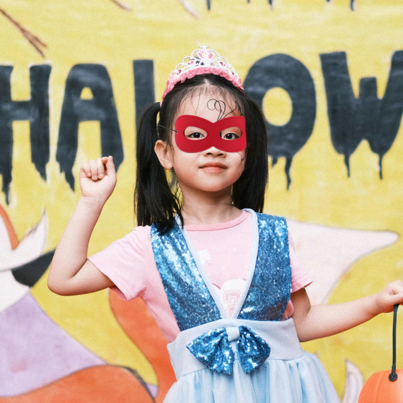 

10 Pcs Mystery Eye Masks Kids Costume Masquerade Masks Halloween Cosplay Festival Black Eye Mask Dress Up Superhero Theme