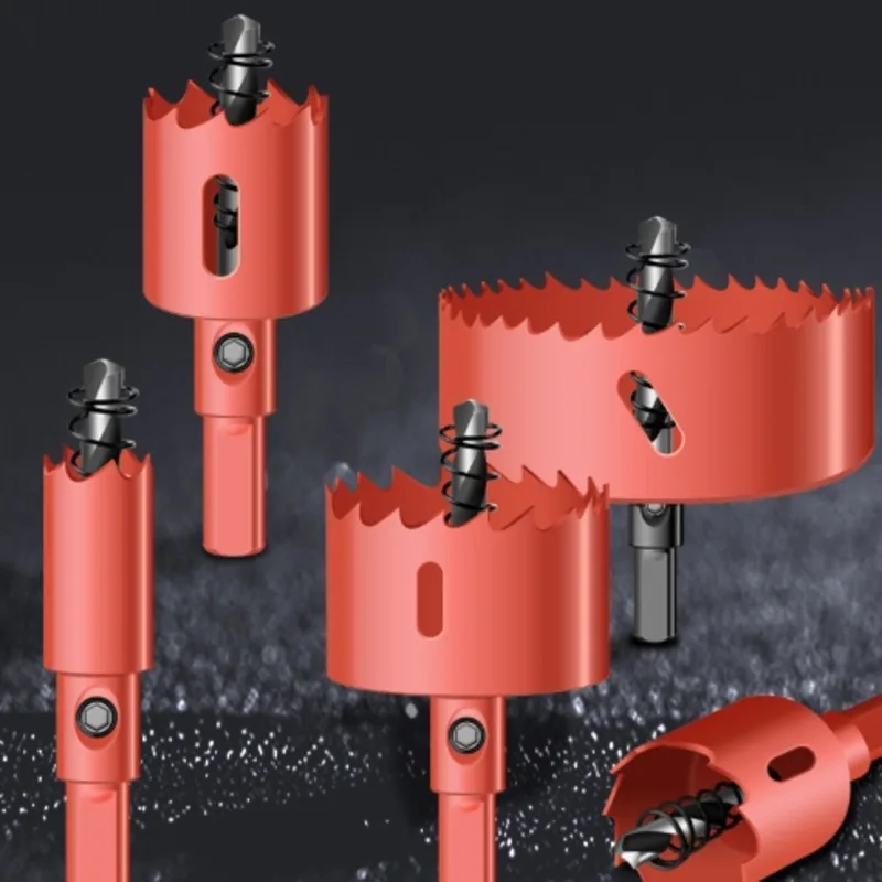 

16-100mm Bi-Metal Wood Hole Saws Drill Bit HSS Steel M42 Hole Saw Wood Kit Opener For Plank Wood/Aluminum Iron Pipe