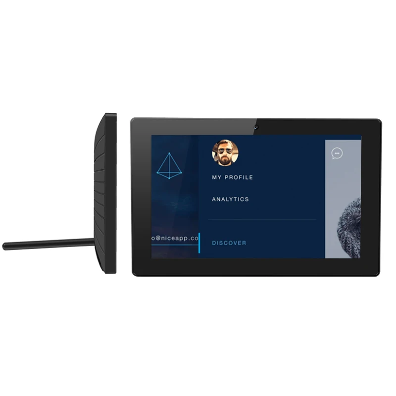 exclusivo YC-102P 10,1 Polegadas Tela Sensível Ao Toque Android 14 RK3576 Tablet Industrial com RJ45 POE RJ45 POE