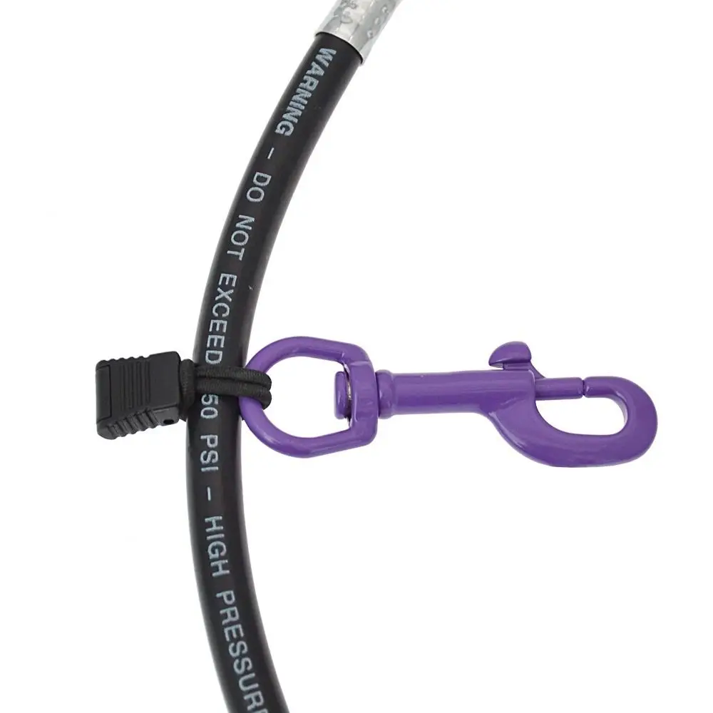 

2Pcs Elastic Rope Diving Hose Clip Fixing Bungee Tie Down Strap Diving Retainer Rope Lightweight Replacement
