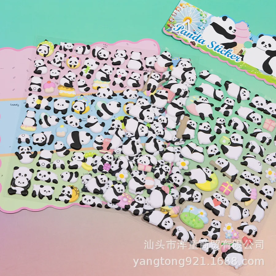 

Милые наклейки с изображением панды, водонепроницаемые, забавные, сделай сам, подарок, детская игрушка, наклейка для ноутбука, телефона, скрапбукинга, бутылки для багажа, декоративный багаж
