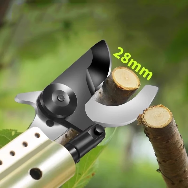 Rechargeable high-altitude pruning shears, electric high-branch shears, extended-pole garden shears, household fruit tree branch