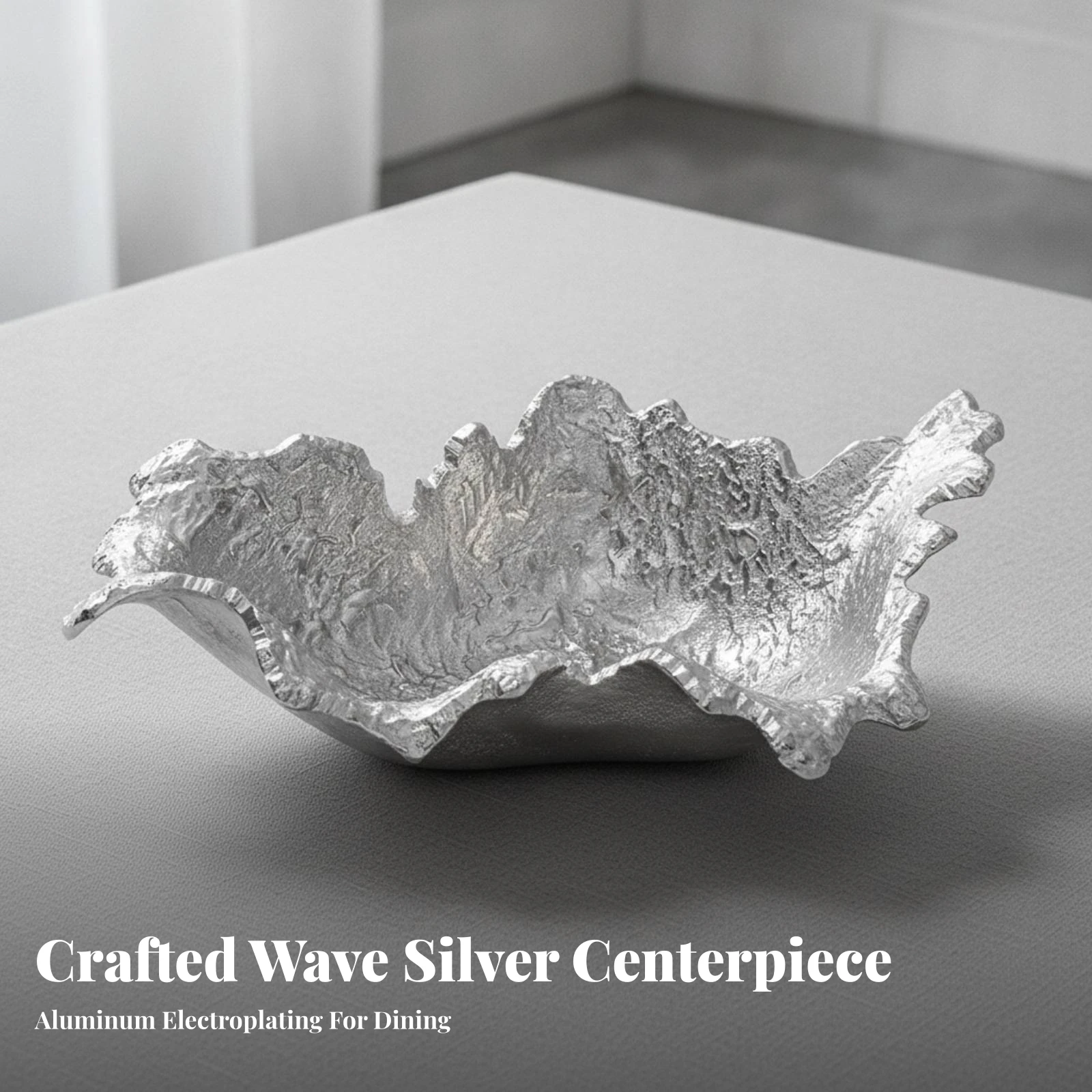 Oval Decorative Bowl Irregular Sculptural Bowl Key Dish Versatile Tray Functional for Living Room, Coffee Table