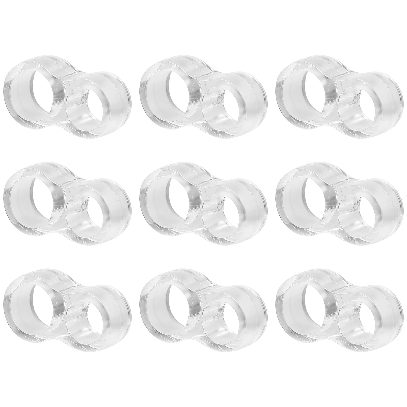 

10 pcs Anti Collision Door Handle Ring Transparent Wall Protector Bumper For Door Knob Cushion Stop Bedroom Office Hotel Use