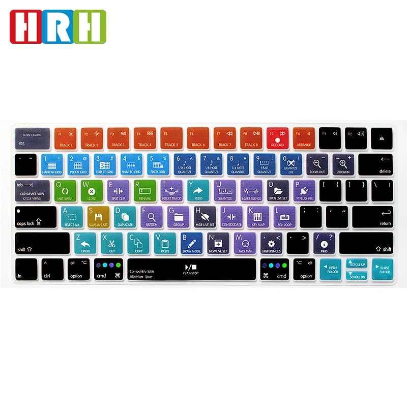 HRH Ableton Live Functional Hotkeys Shortcuts Silicone Keyboard Cover  US Version For Apple Magic MLA22B/A