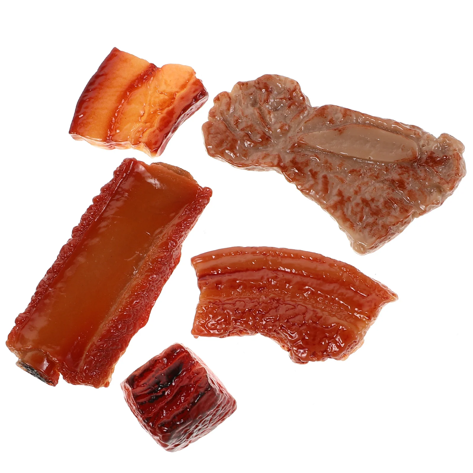 Lifelike Pork Braised Ornaments Large Ribs Model Imitation Decor Leaning Plaything