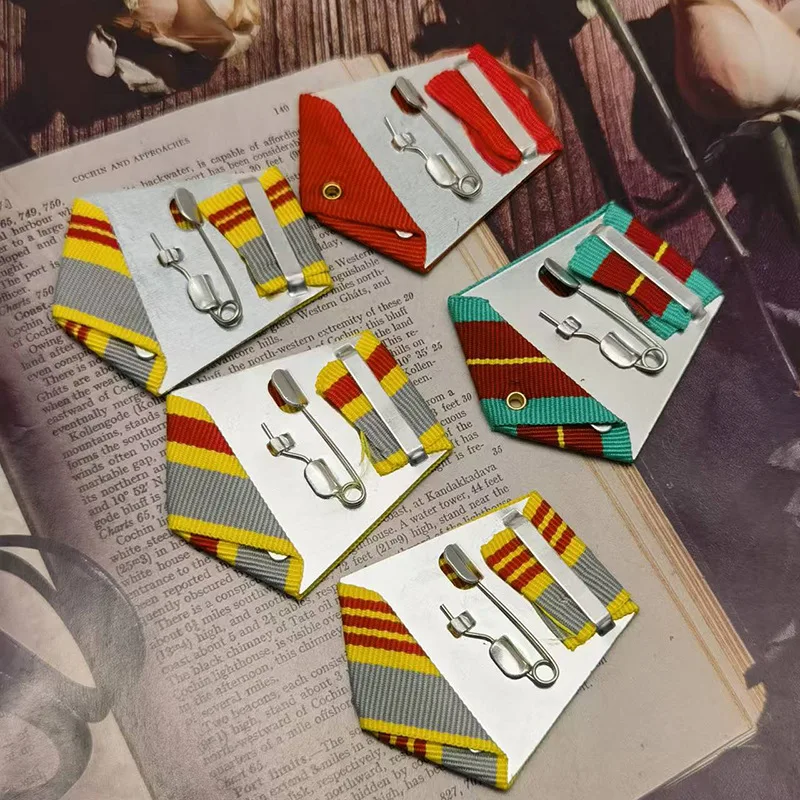 Aluminum Suspension Plates for Soviet Medals Colored Woven Ribbons, Medal Sash and Brooch Accessories