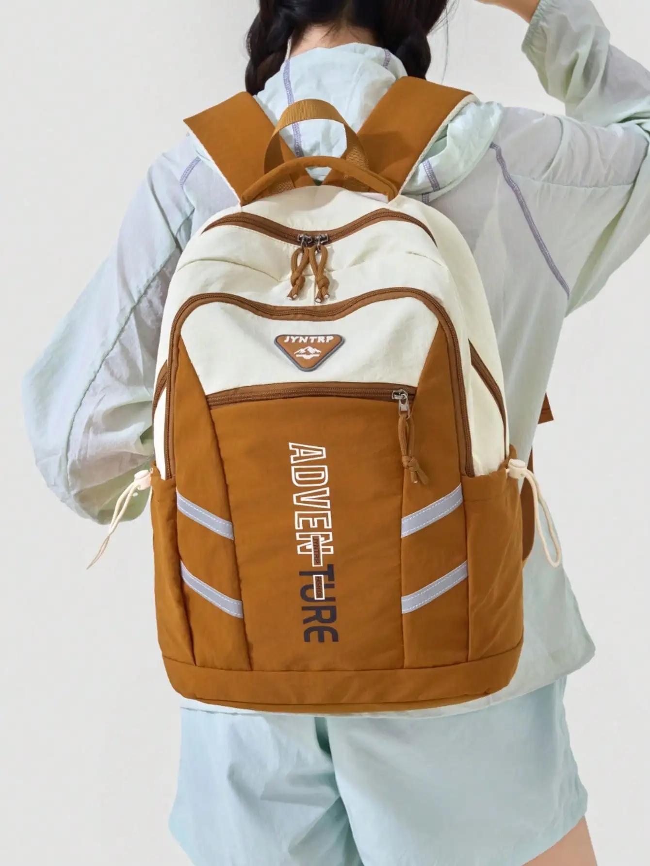 Multi-Compartment Casual Nylon Women's Backpack; Laptop Bag That Can Fit 15.6-Inch Laptop; Multi-Pocket Lightweight School Bag; Convenient Student Backpack, Large Capacity Travel Bag; Commuter Day Bag, Suitable For Students sg260829101566319502318
