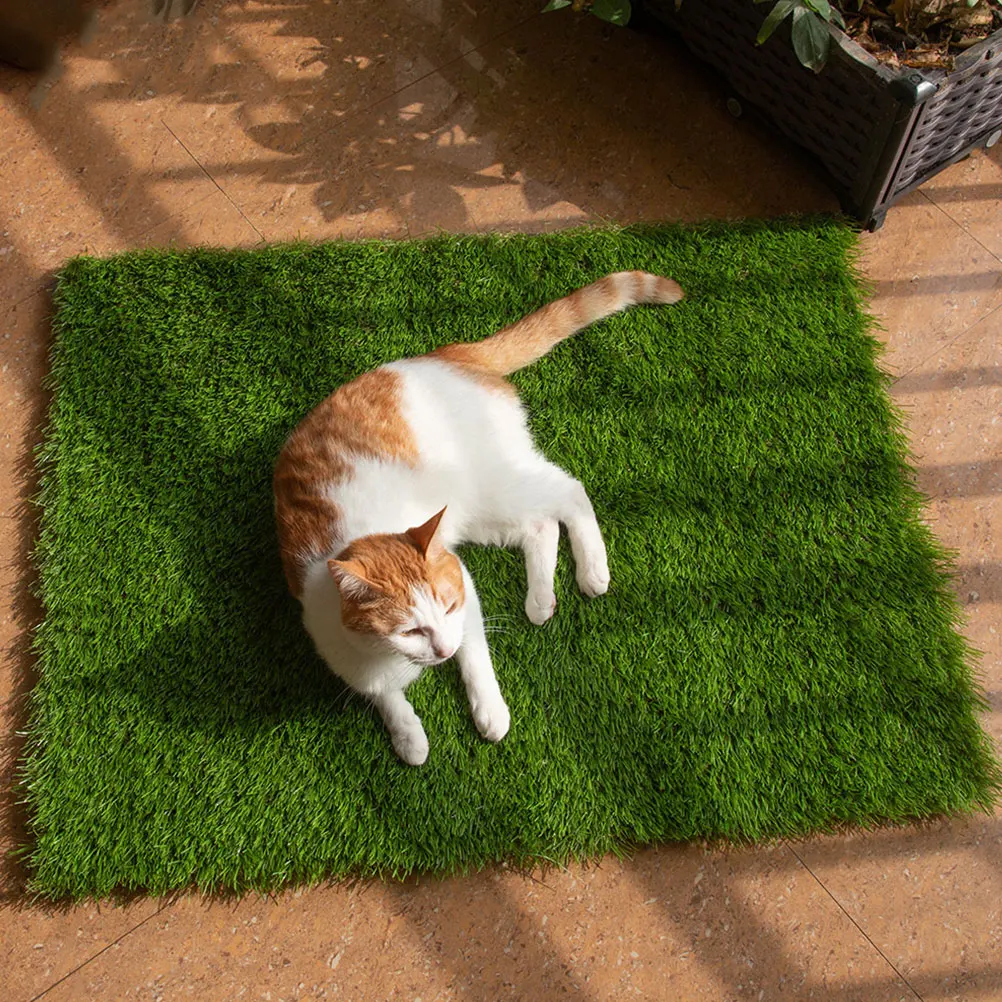 

Anti-slip Lawn Door Mat Outdoor Grass Floor Artificial Turf Front Mats Plastic Green Doormat