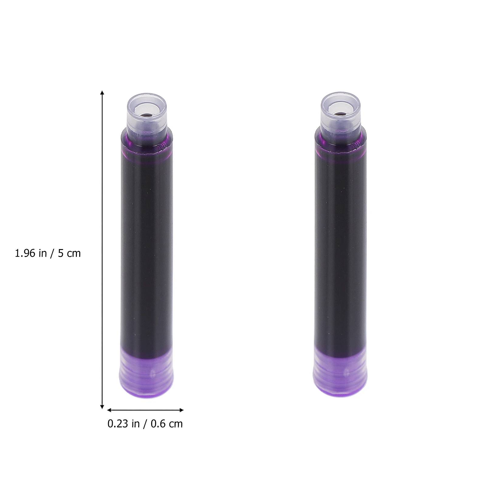 50pcs Colorful Fountain Pen Ink Absorber Heat Sensitive Plastic Student Pen Ink Absorption Refill Tool