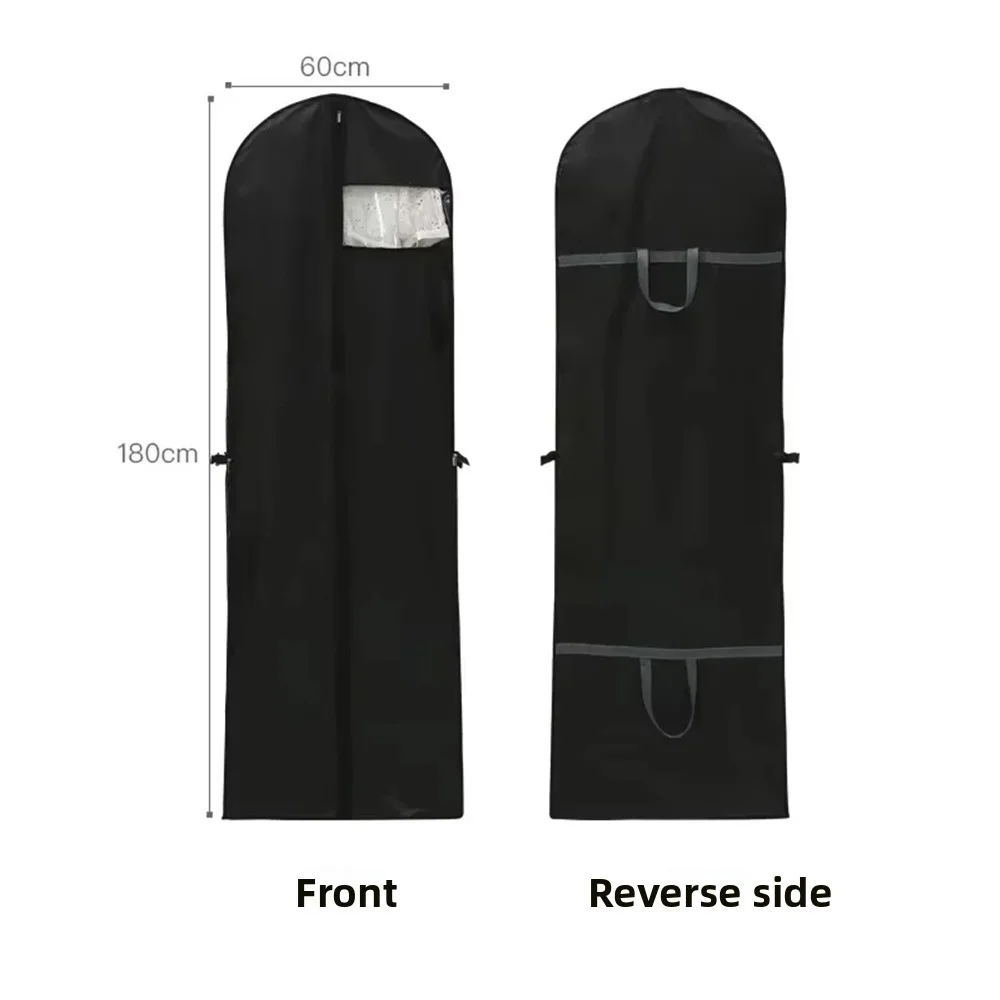 60x180cm Kleding Stofkap Kledingstuk Pak Jurk Jas Kleding Jas Stofdichte Hoes Protector Reistas Pak Trouwjurk Cover