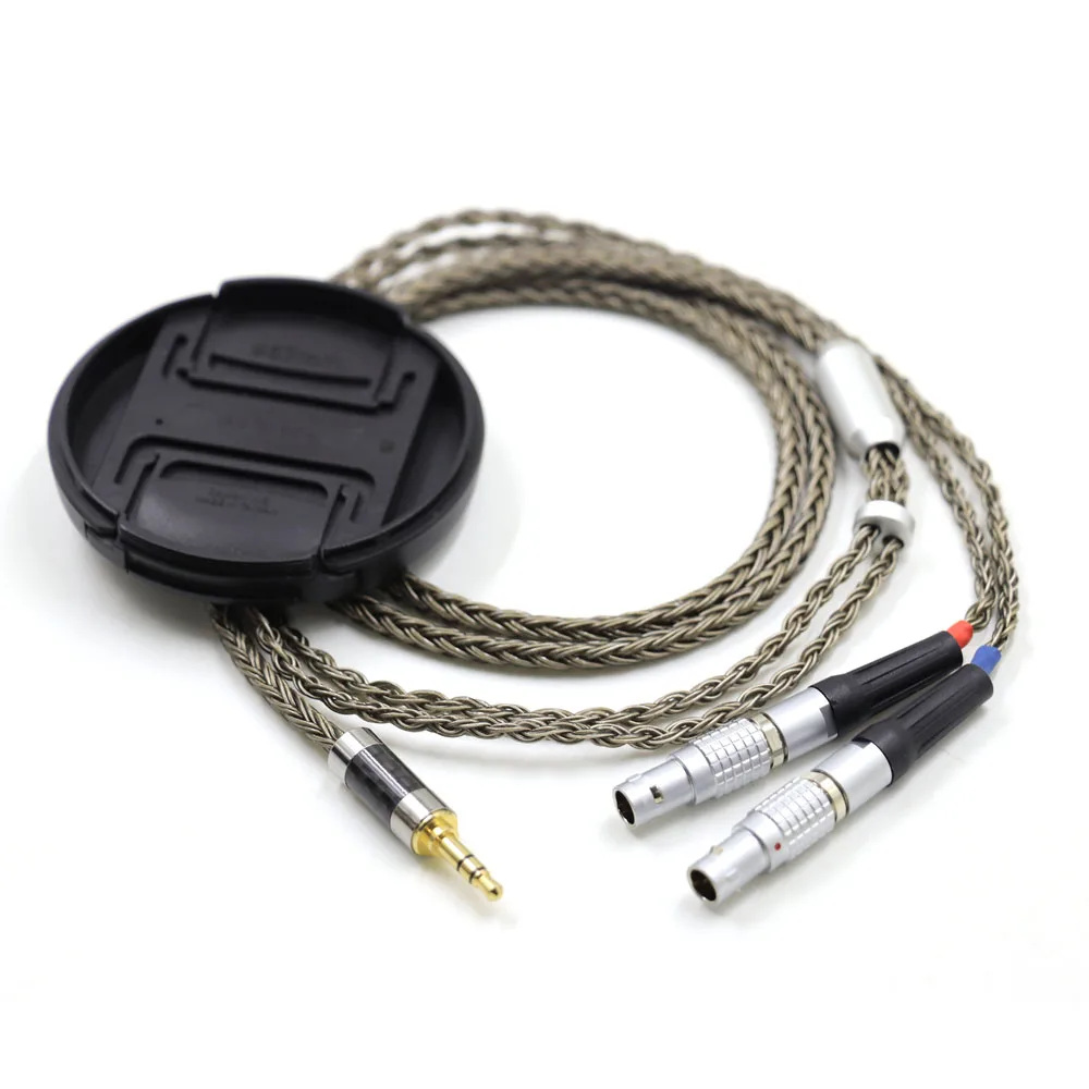 

16Core 3.5/2.5/4.4mm Xlr Silver Plated Headphones Replacement Cable Upgrade Cabl for Focal Utopia ELEAR Headphones Earphone