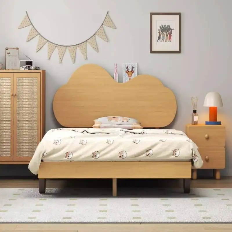 Décoration de luxe Enfants lits Normal pas cher Simple unique personnalisé Enfants lits en bois Design moderne Lit Pour Enfants meubles maison